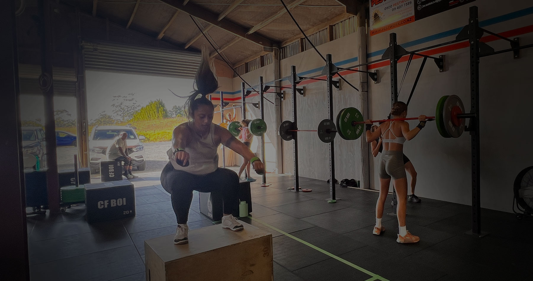 Strength and conditioning workout at CrossFit Bay of Islands, Kerikeri
