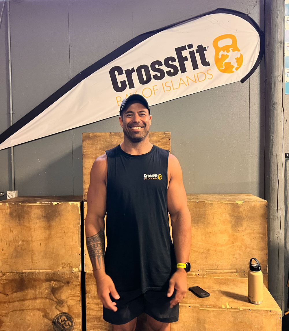Crossfit Bay of Islands Training Gym. Qualified Crossfit Coaches - GJ HIll.