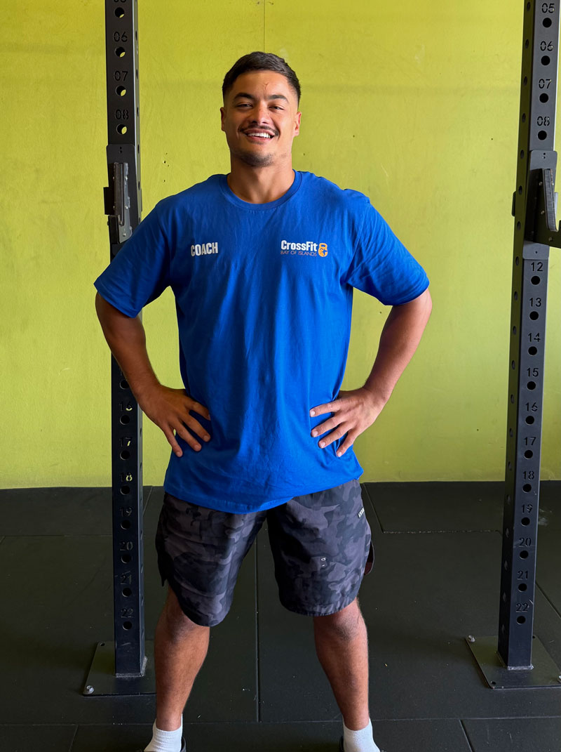 Crossfit Bay of Islands Training Gym. Qualified Crossfit Coaches - Kaleb